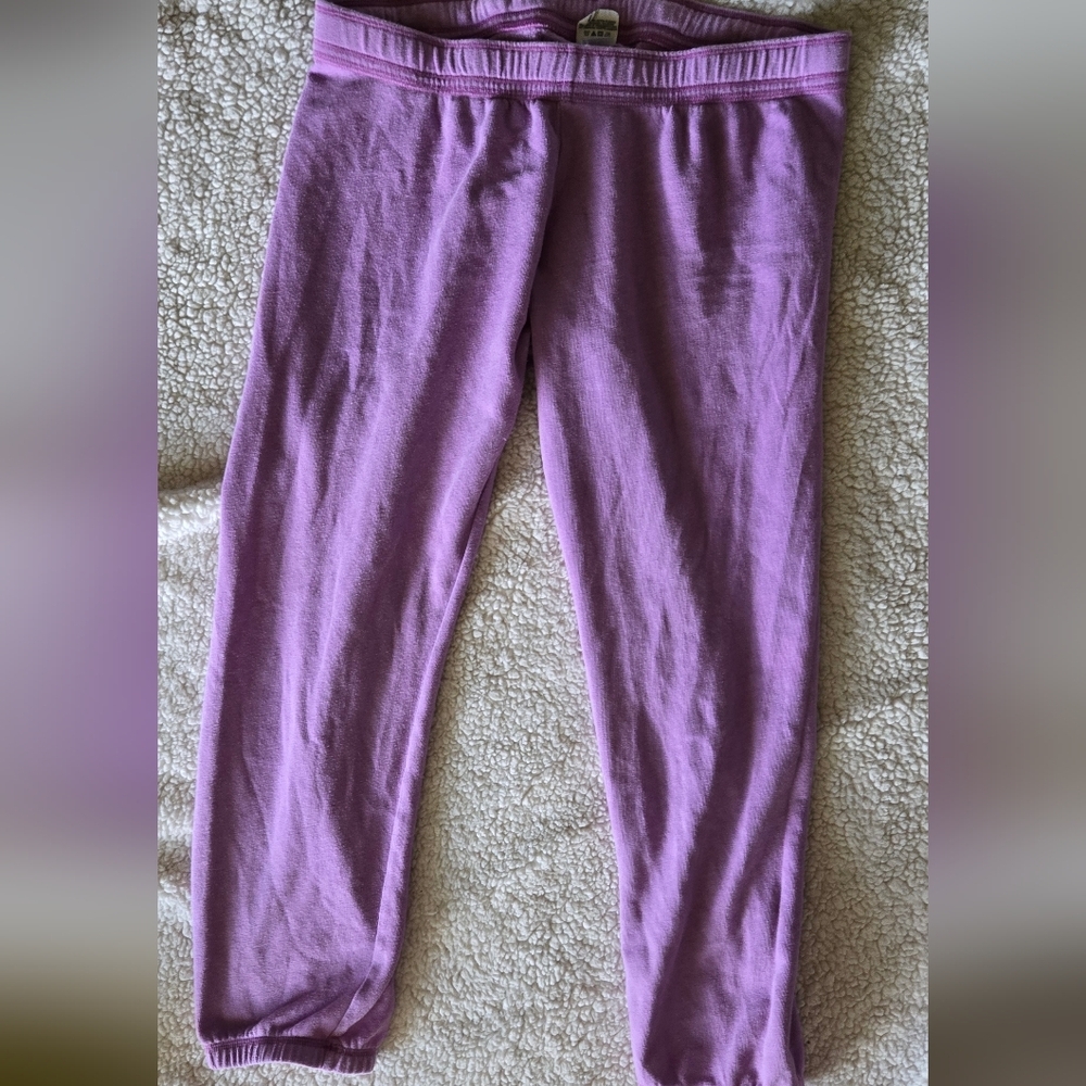 PINK Victoria's Secret Women's Purple Capri Joggers Y2k Blokecore
